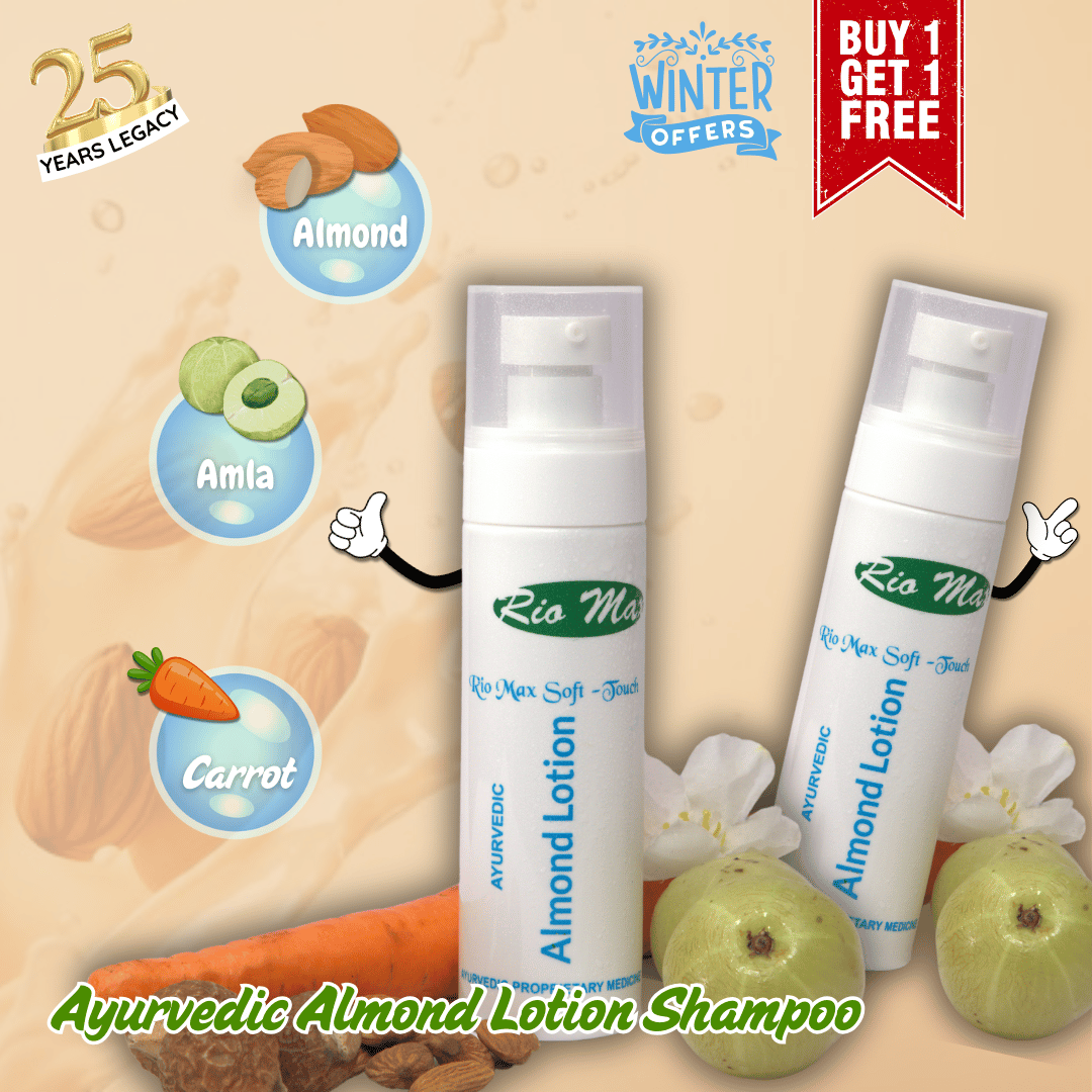 Ayurvedic Almond Lotion Shampoo 100gm Buy 1 Get 1 Free