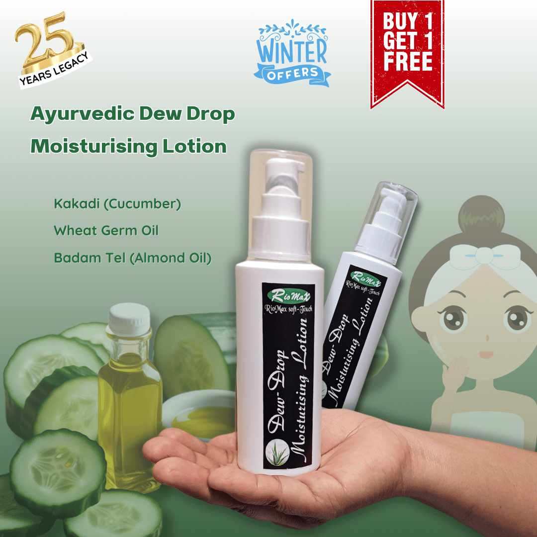 Ayurvedic Dew Drop Moisturising Lotion 100gm Buy 1 Get 1 Free